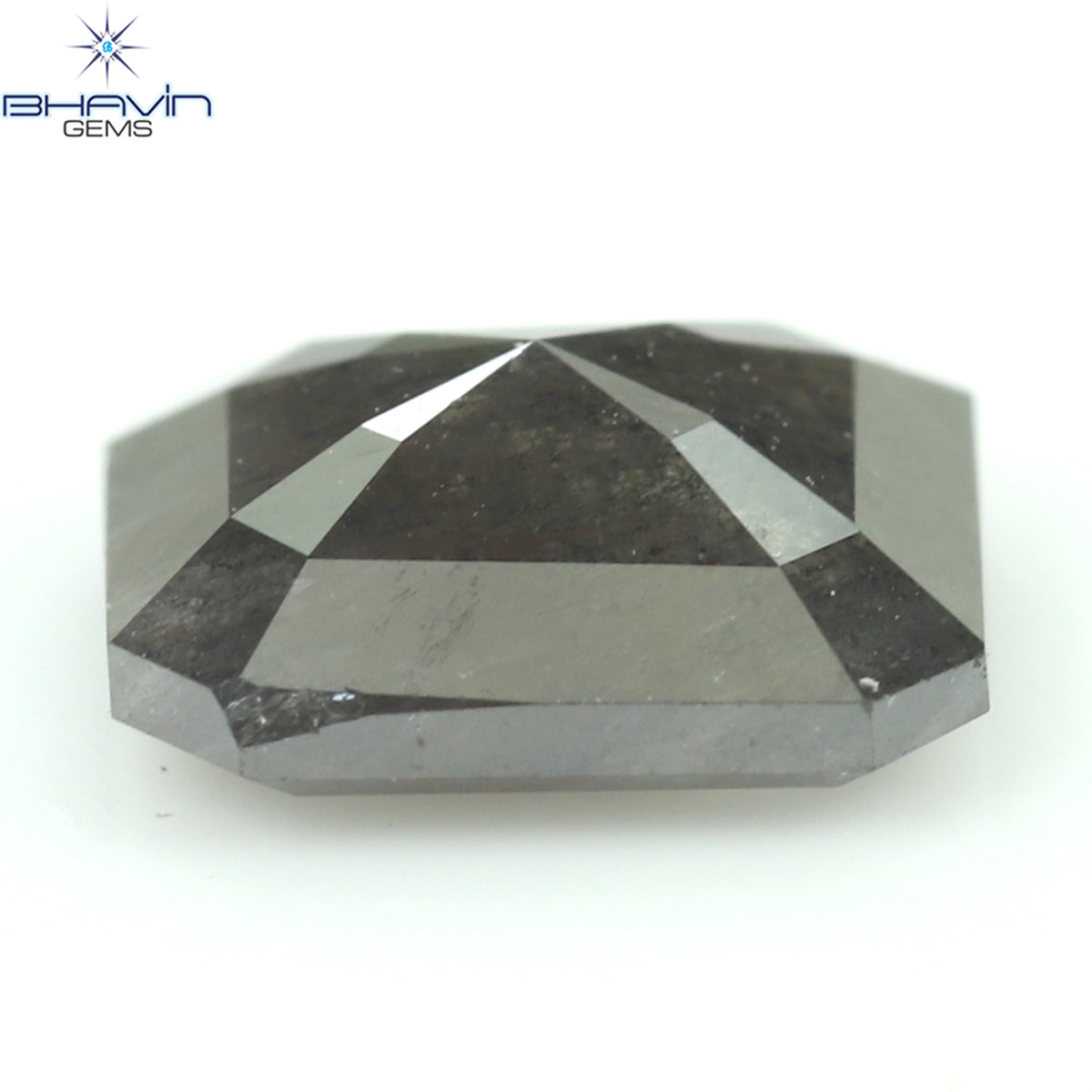 0.86 CT Natural Square Cut Diamond Salt And Pepper Color Clarity I3 (6.06 MM)