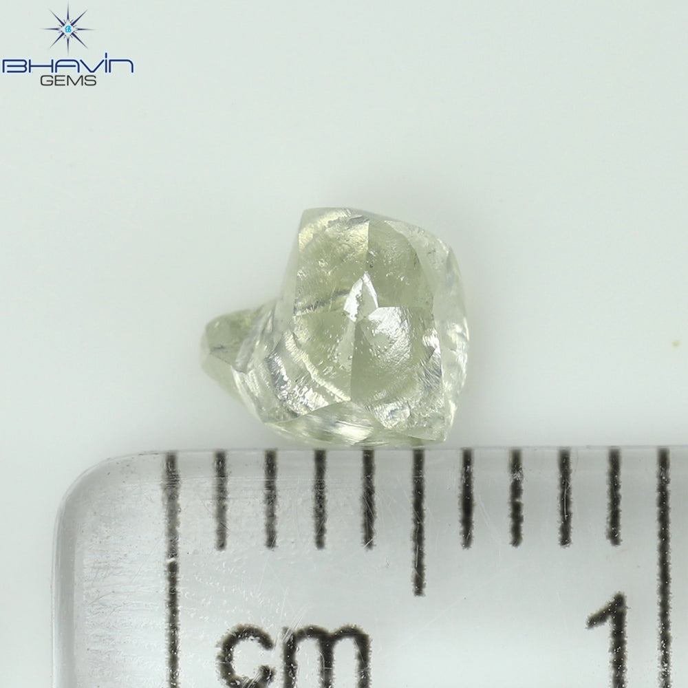 0.76 CT Rough Shape Natural Diamond White Color SI1 Clarity (5.55 MM)