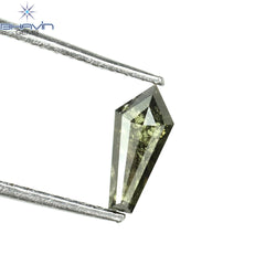 0.37 CT Kite Diamond Natural Loose Diamond Salt And Pepper Color I3 Clarity (7.30 MM)