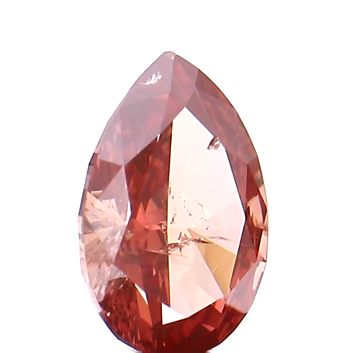 0.23 CT Natural Pear Diamond Enhanced Pink Color Clarity SI2 (4.87 MM)
