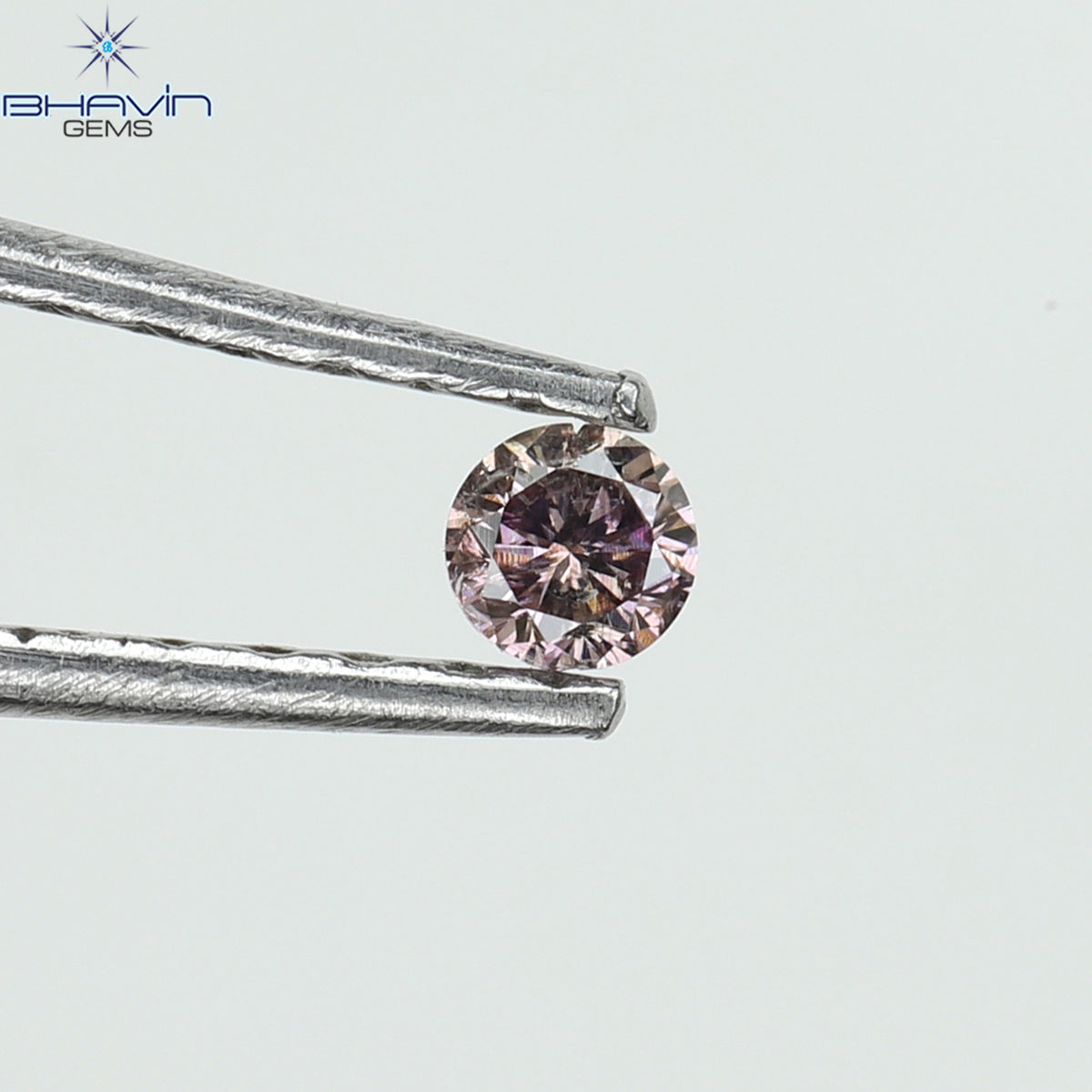 0.05 CT ラウンド シェイプ ナチュラル ダイヤモンド ピンク カラー I1 クラリティ (2.30 MM)