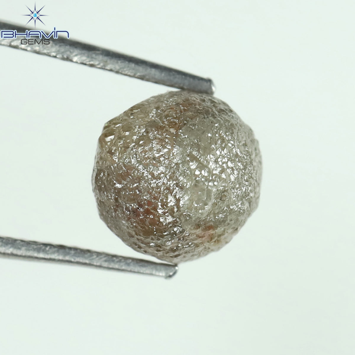 1.60 CT Natural Rough Diamond Salt And Pepper Color Clarity I3 (5.95 MM)