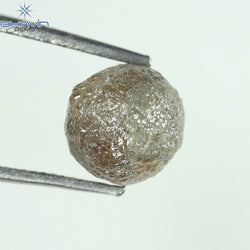 1.60 CT ラフシェイプ ソルト アンド ペッパー カラー 天然ダイヤモンド I3 クラリティ (5.95 MM)