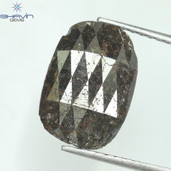 2.63 CT オーバルシェイプ ナチュラル ダイヤモンド ブラウン カラー I3 クラリティ (12.22 MM)