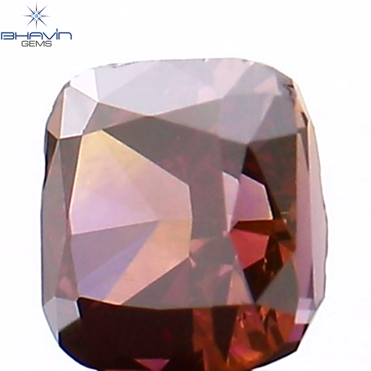 0.30 CT クッション シェイプ ナチュラル ルース ダイヤモンド エンハンスト ピンク カラー SI1 クラリティ (3.51 MM)