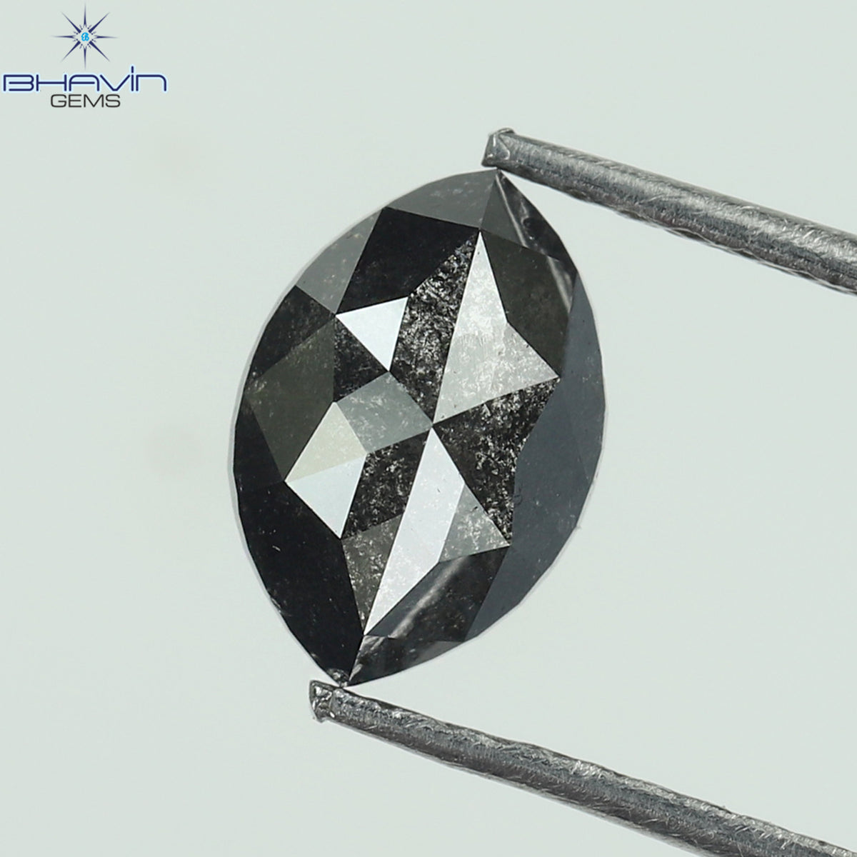 1.35 CT Natural Marquise Diamond Salt And Pepper Color Clarity I3 (7.99 MM)