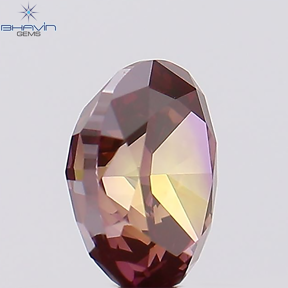 0.39 CT Oval Natural Diamond Pink Color Clarity VS1 (4.84 MM)