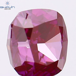 0.60 CT Cushion Shape Natural Loose Diamond Enhanced Pink Color VS1 Clarity (4.78 MM)