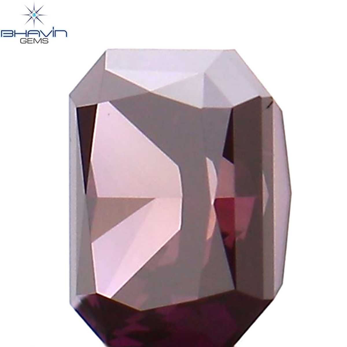 0.27 CT Natural Radiant Diamond Enhanced Pink Color Clarity VS1 (4.05 MM)