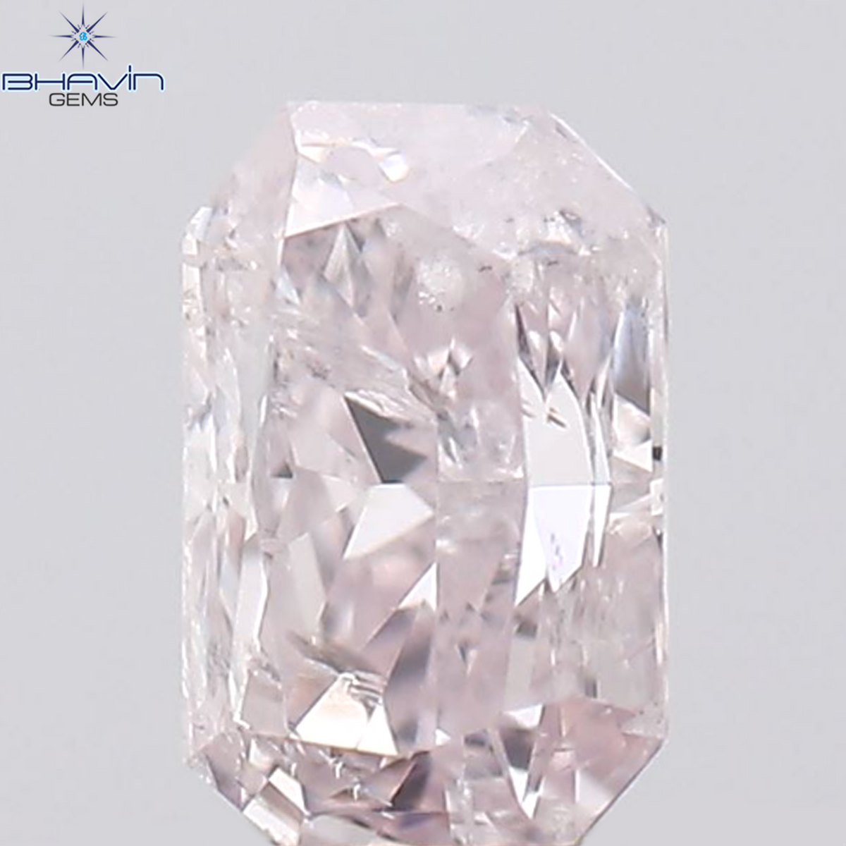 0.16 CT Natural Radiant Diamond Pink Color Clarity I1 (3.80 MM)