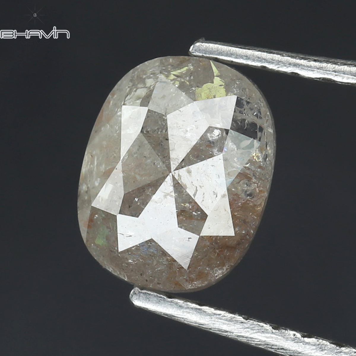 1.04 CT Natural Oval Diamond White Milky Color Clarity I3 (6.70 MM)