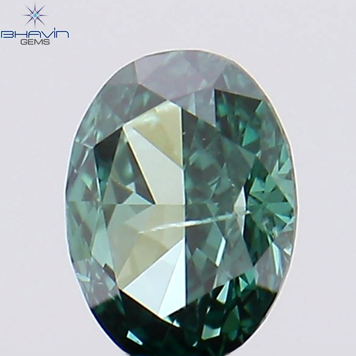 0.19 CT Natural Oval Diamond Enhanced Blue Color Clarity SI2 (3.99 MM)