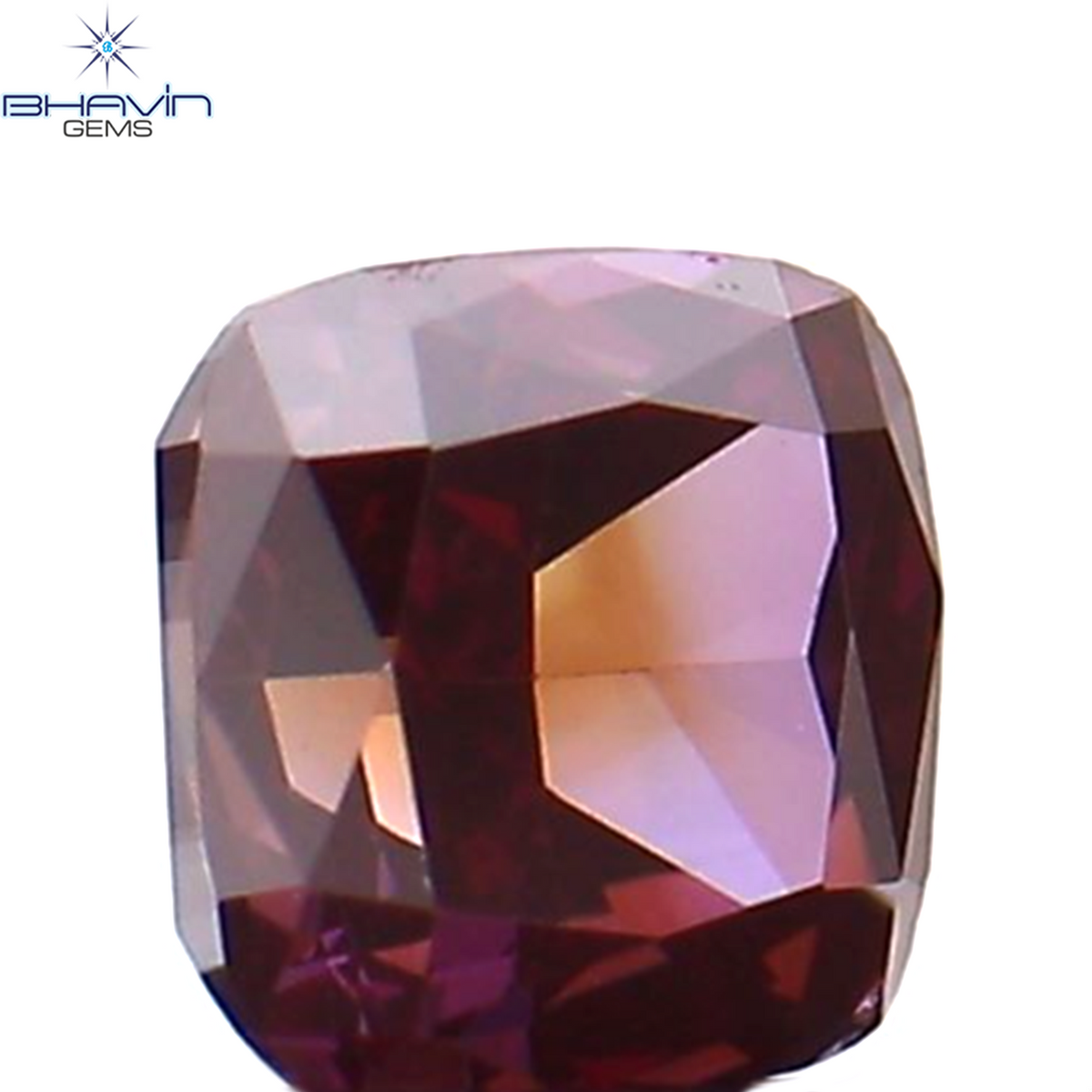 0.19 CT Natural Cushion Diamond Enhanced Pink Color Clarity VS2 (3.05 MM)
