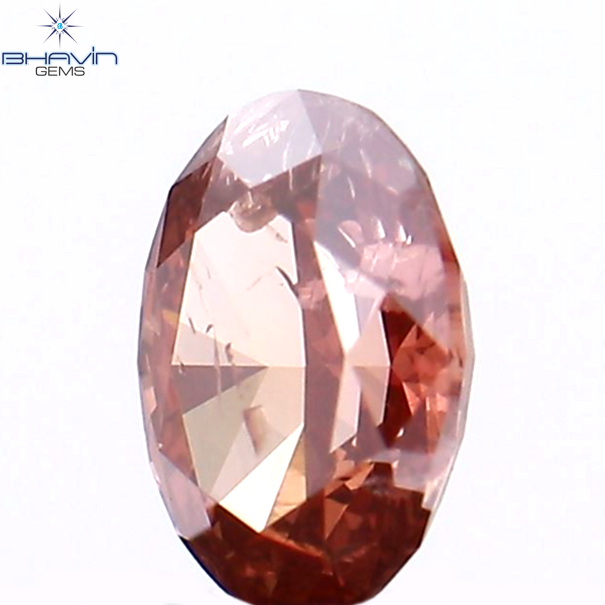 0.19 CT Natural Oval Diamond Enhanced Pink Color Clarity I1 (4.23 MM)