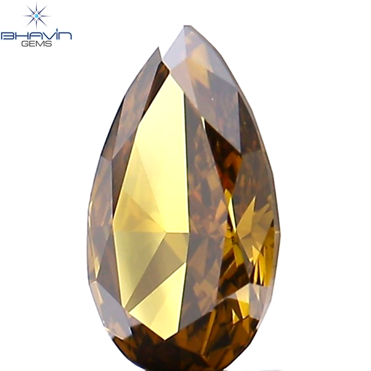 0.08 CT ペアシェイプ ナチュラル ダイヤモンド 強化グリーン カラー VS1 クラリティ (4.05 MM)
