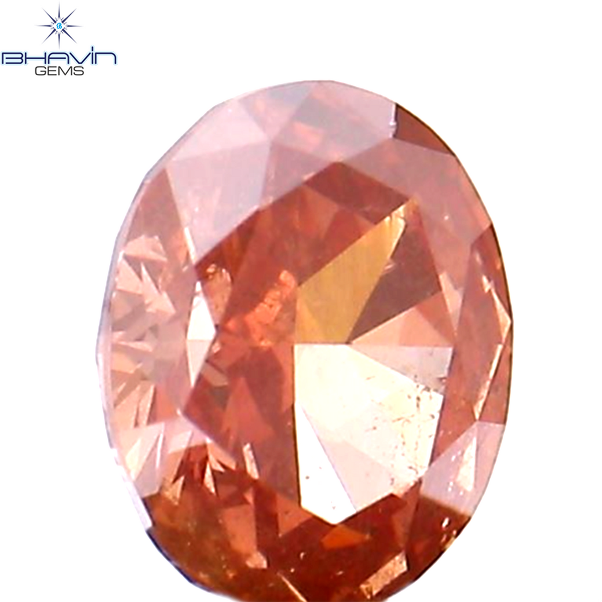 0.18 CT Natural Oval Diamond Enhanced Pink Color Clarity VS2 (3.82 MM)