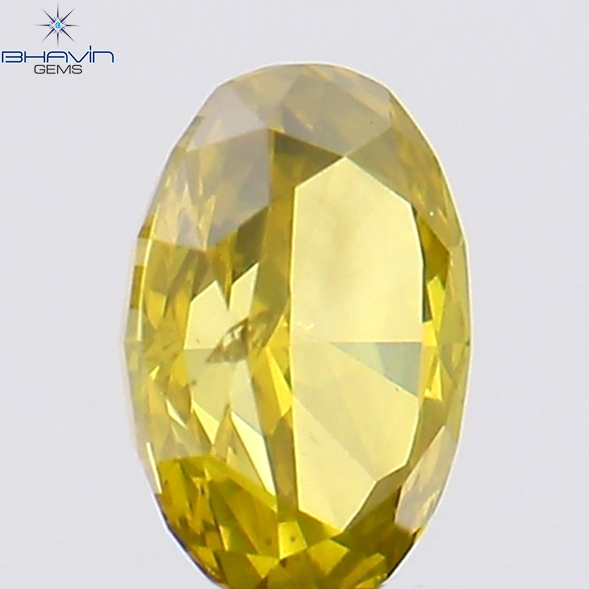 0.21 CT Natural Oval Diamond Enhanced Yellow Color Clarity SI1 (4.23 MM)