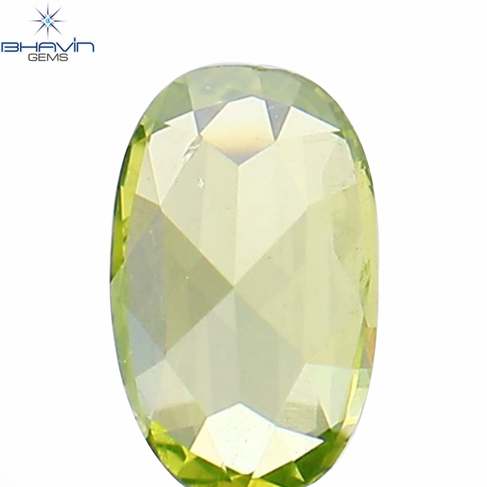 0.11 CT Oval Shape Natural Loose Diamond Green Color VS2 Clarity (4.04 MM)