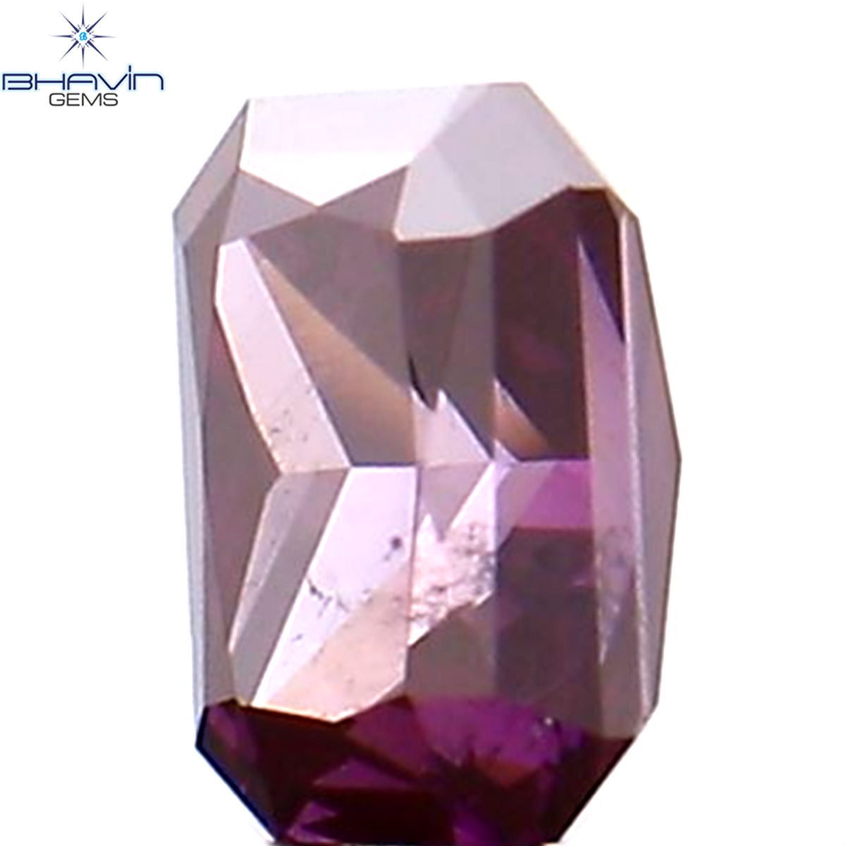 0.08 CT Natural Radiant Diamond Enhanced Pink Color Clarity VS1 (2.83 MM)