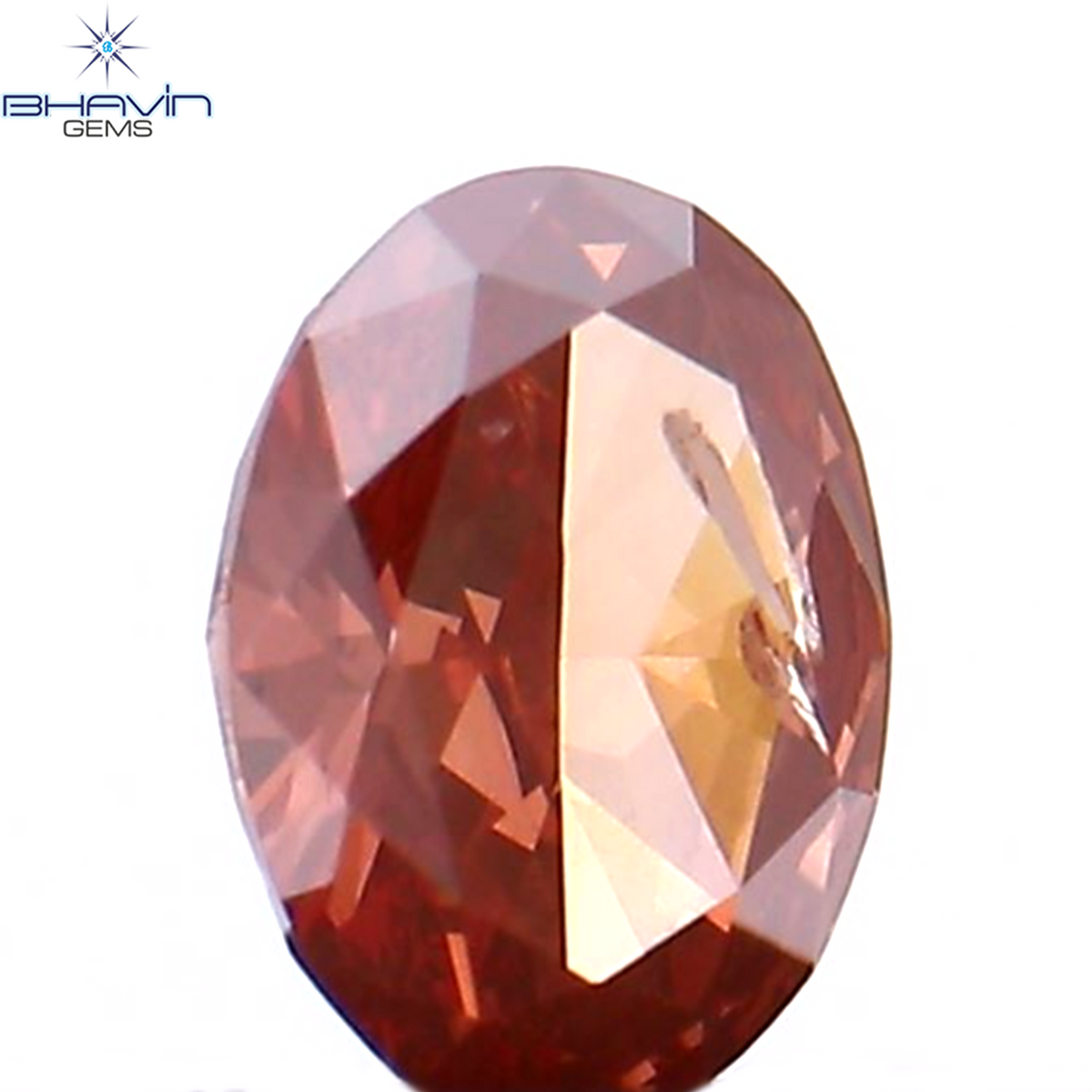 0.14 CT Natural Oval Diamond Enhanced Pink Color Clarity SI1 (3.87 MM)