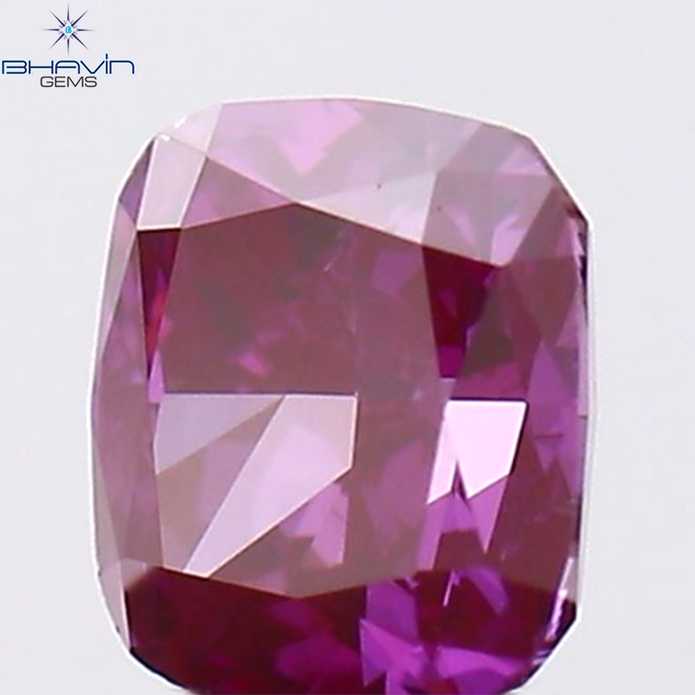 0.19 CT Cushion Shape Natural Loose Diamond Enhanced Pink Color VS2 Clarity (3.40 MM)