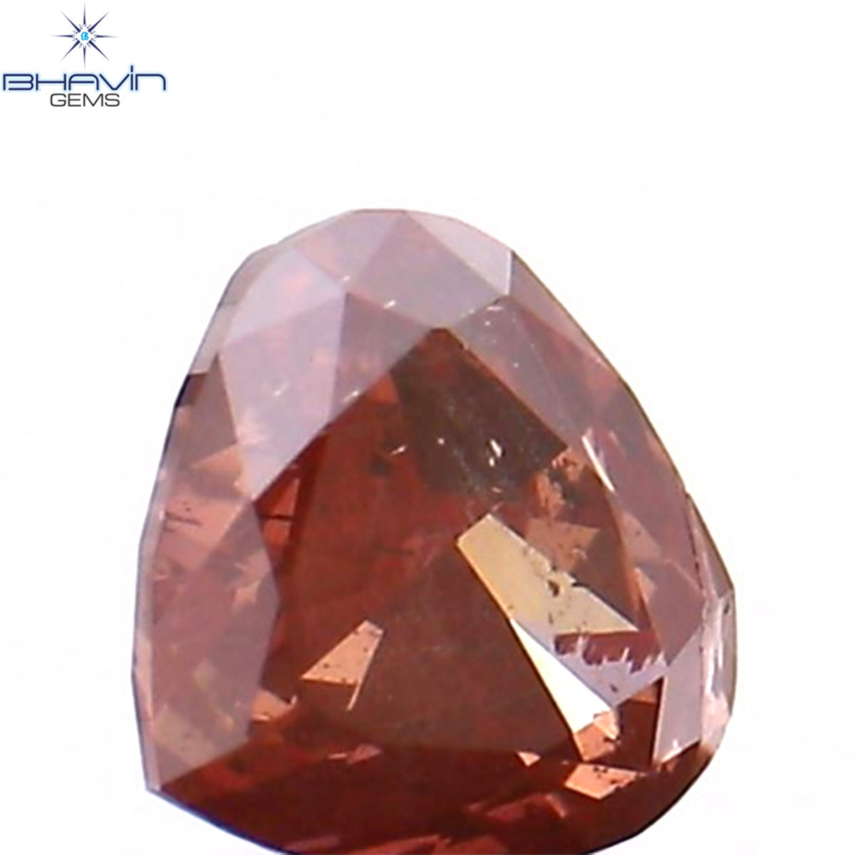 0.14 CT ハートシェイプ エンハンスト ピンク カラー ナチュラル ルース ダイヤモンド SI2 クラリティ (3.38 MM)