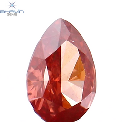 0.23 CT Pear Shape Natural Diamond Pink Color VS2 Clarity (4.72 MM)