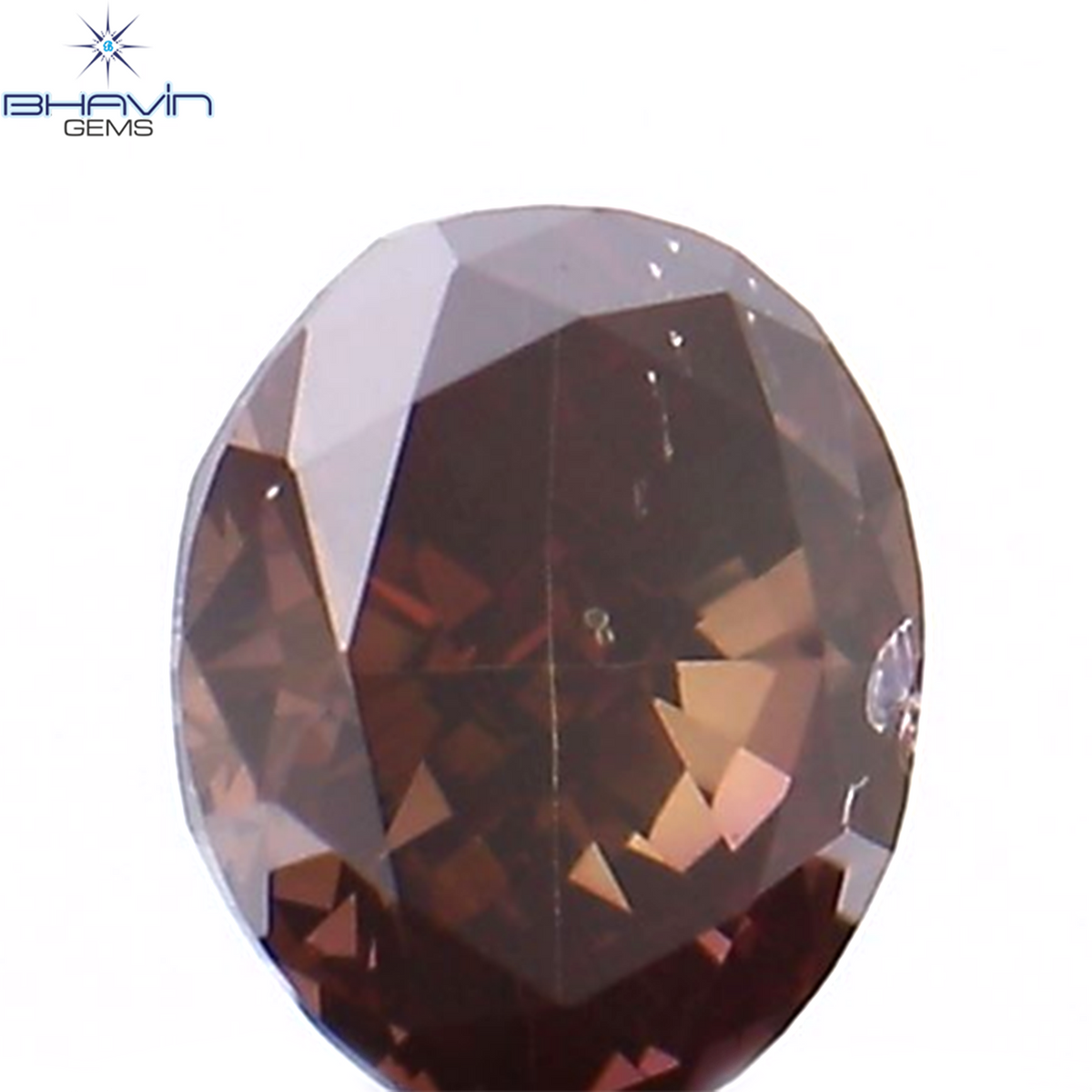 0.17 CT Natural Oval Diamond Enhanced Pink Color Clarity VS2 (3.58 MM)
