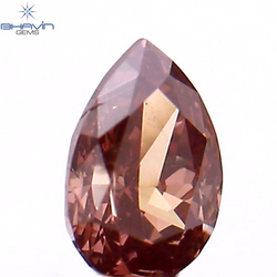 0.11 CT Pear Shape Natural Diamond Pink Color VS1 Clarity (3.68 MM)