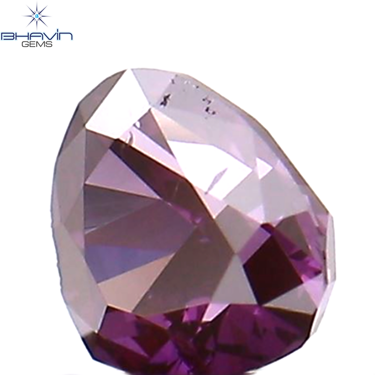 0.17 CT Natural Heart Diamond Enhanced Pink Color Clarity VS1 (3.55 MM)
