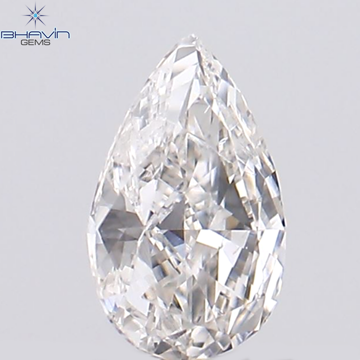 0.11 CT Natural Pear Diamond Pink Color Clarity VS2 (4.34 MM)