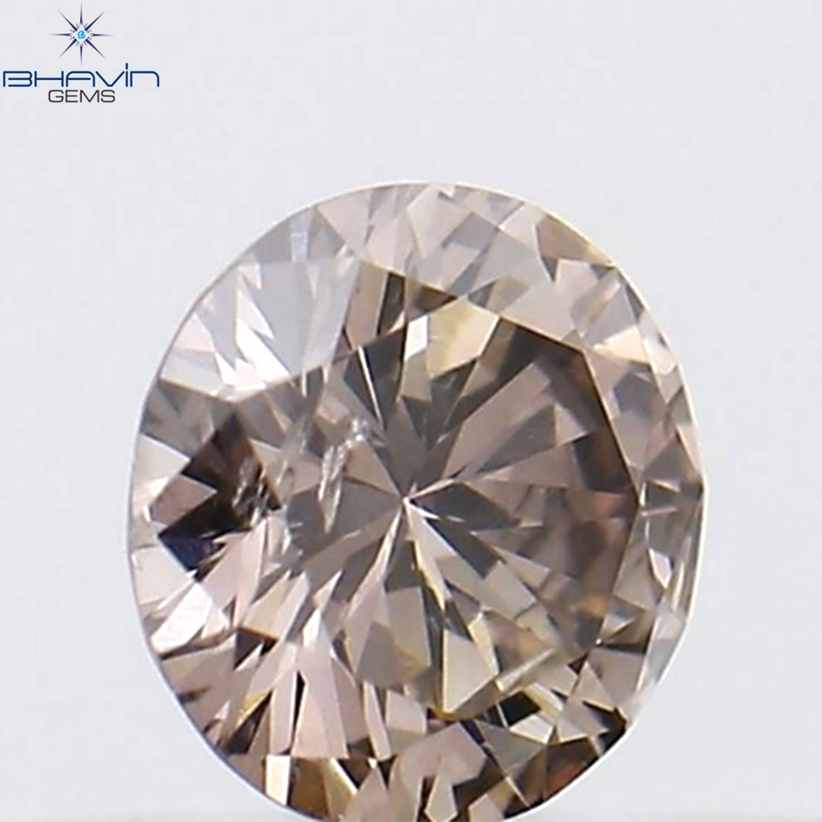 0.16 CT Natural Round Diamond Pink Color Clarity SI1 (3.66 MM)
