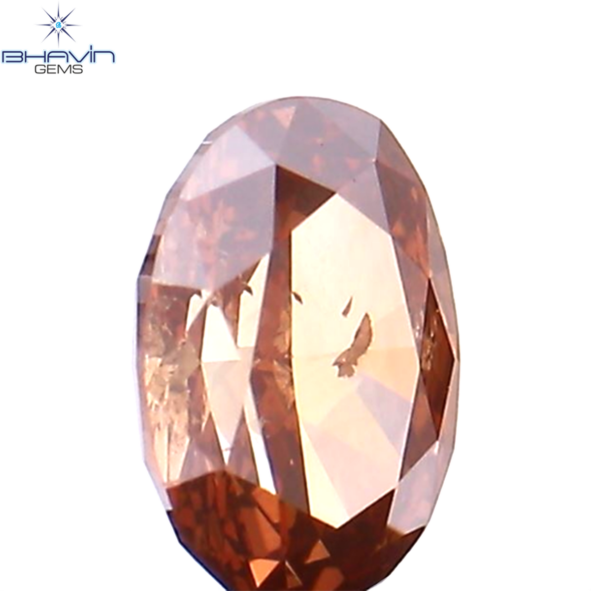 0.23 CT Natural Oval Diamond Enhanced Pink Color Clarity SI1 (4.40 MM)