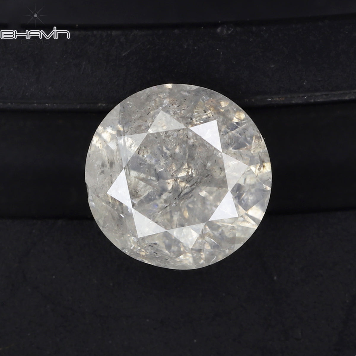 0.56 CT ラウンド シェイプ ナチュラル ダイヤモンド ホワイト カラー I3 クラリティ (5.15 MM)