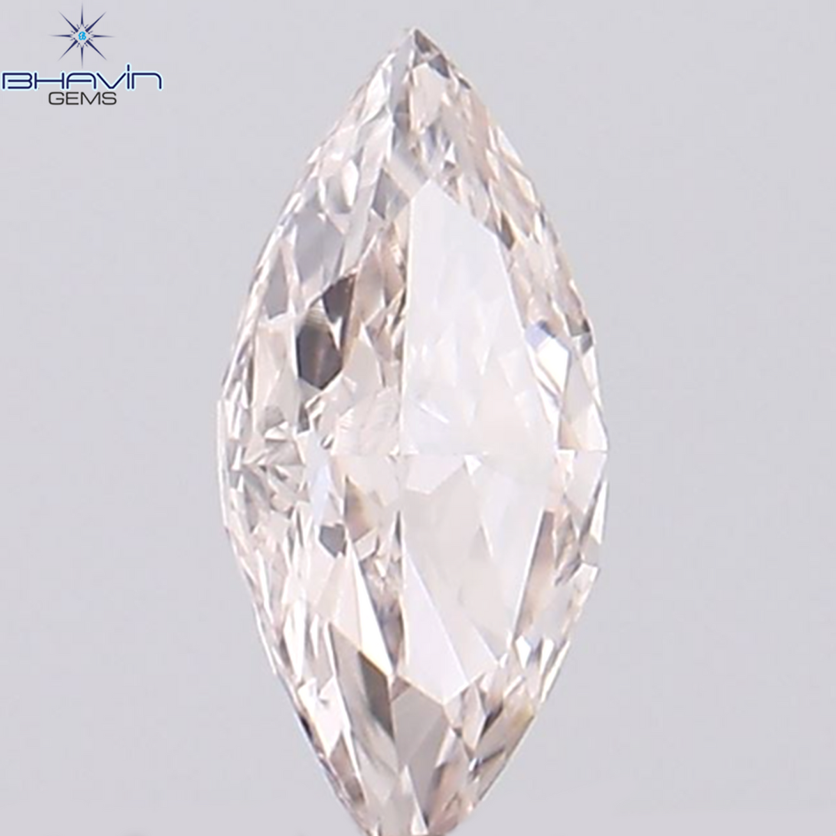 0.03 CT ペアシェイプ ナチュラル ダイヤモンド ピンク色 SI2 クラリティ (2.95 MM)