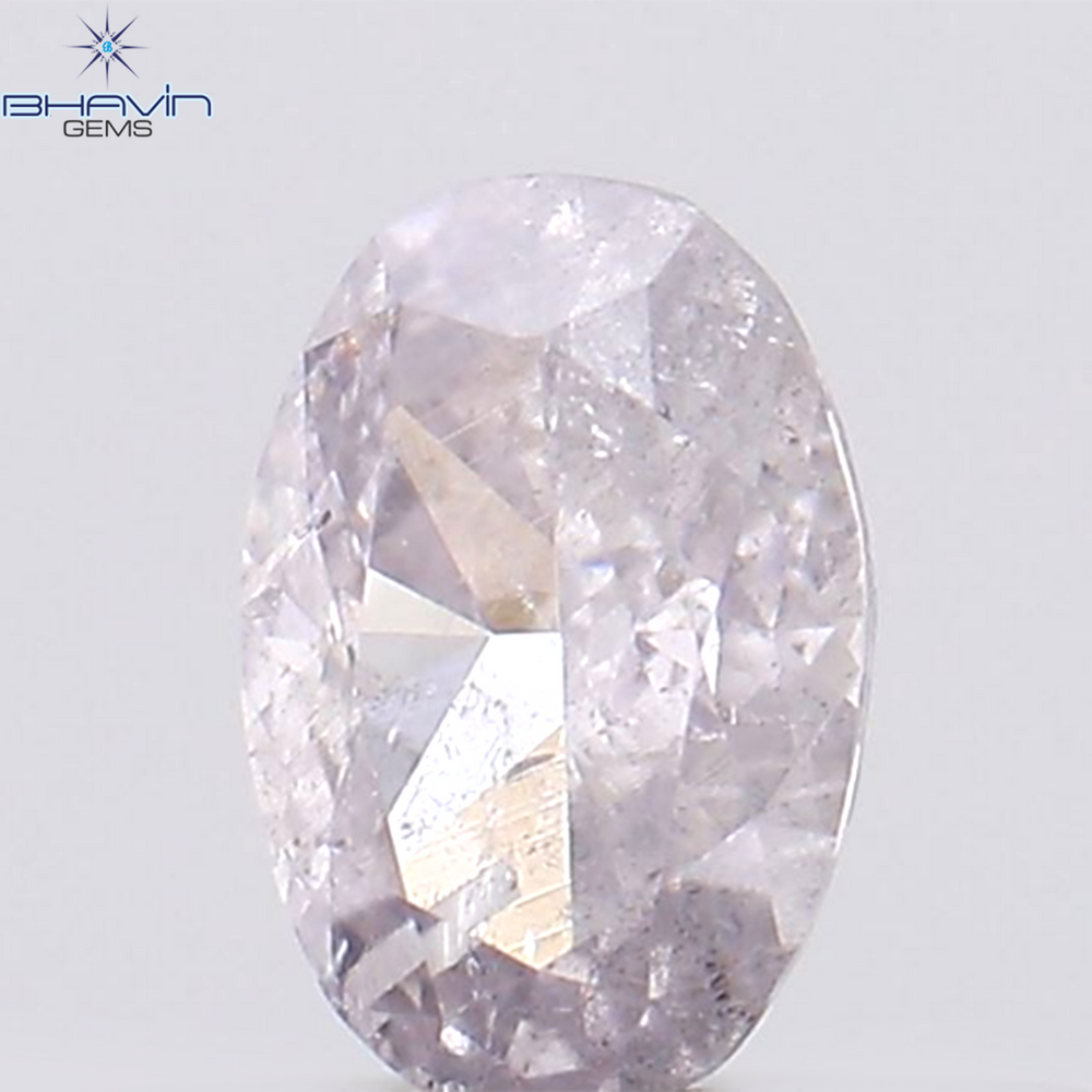 0.22 CT Oval Shape Natural Diamond Pink Color I1 Clarity (4.28 MM)