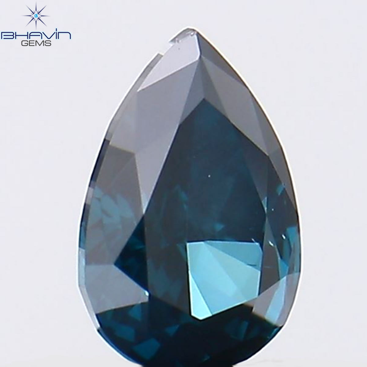 0.24 CT Natural Pear Diamond Enhanced Blue Color Clarity VS2 (4.93 MM)
