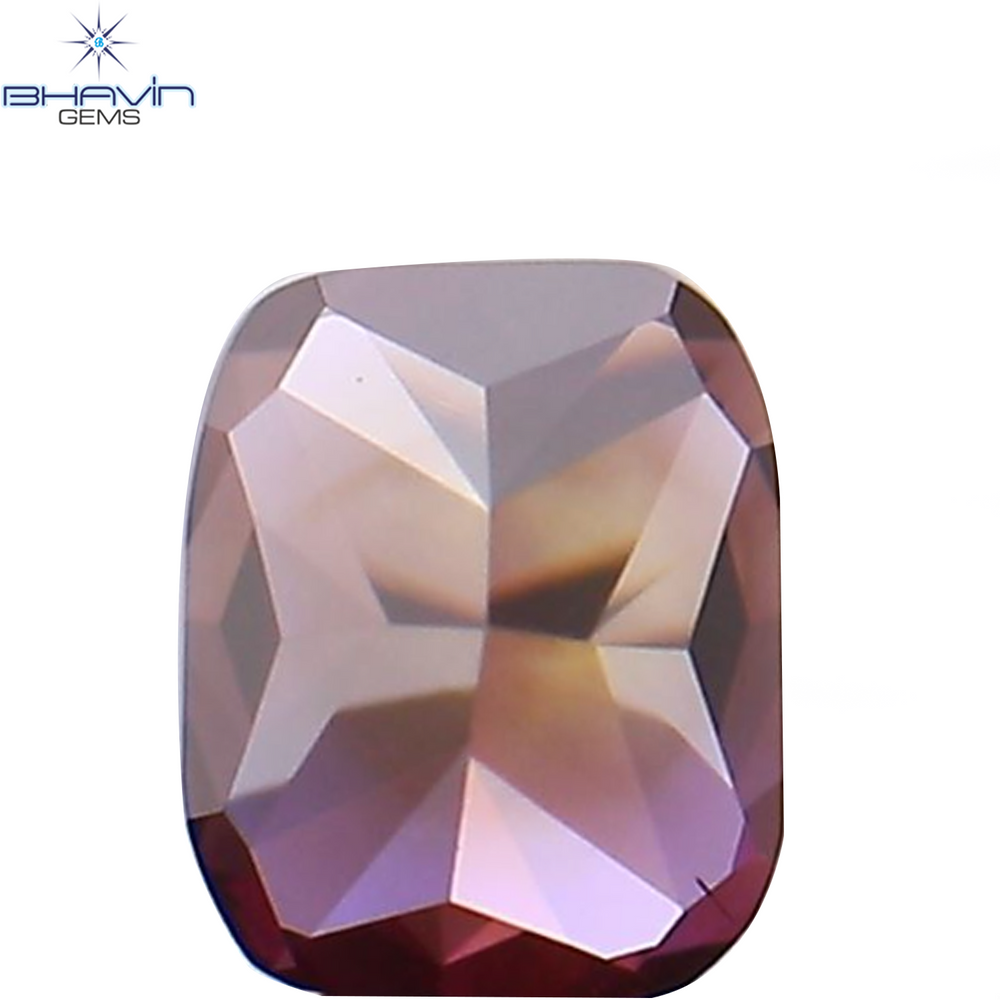 0.14 CT クッション シェイプ ナチュラル ルース ダイヤモンド 強化ピンク色 VS2 クラリティ (2.90 MM)