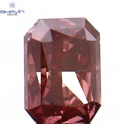 0.10 CT Radiant Shape Natural Diamond Pink Color VS1 Clarity (3.00 MM)