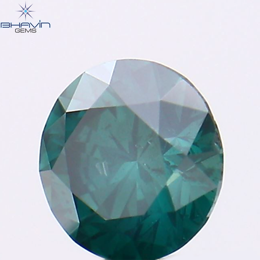 0.31 CT Natural Round Diamond Enhanced Blue Color Clarity VS2 (4.30 MM)