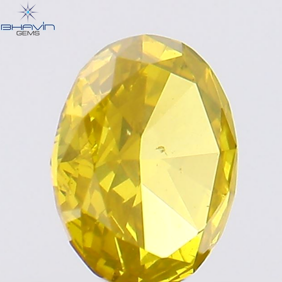 0.23 CT Natural Oval Diamond Enhanced Yellow Color Clarity SI1 (4.33 MM)