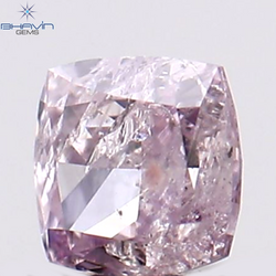 0.07 CT Cushion Shape Natural Diamond Pink Color I1 Clarity (2.42 MM)