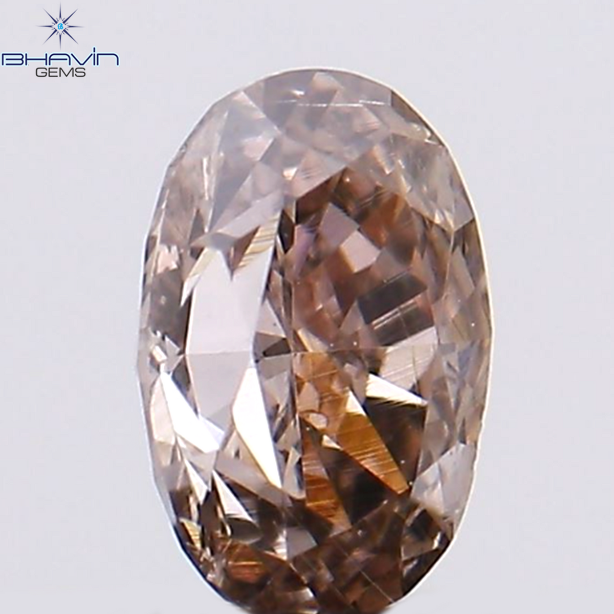 0.18 CT Natural Oval Diamond Pink Color Clarity VS2 (3.95 MM)