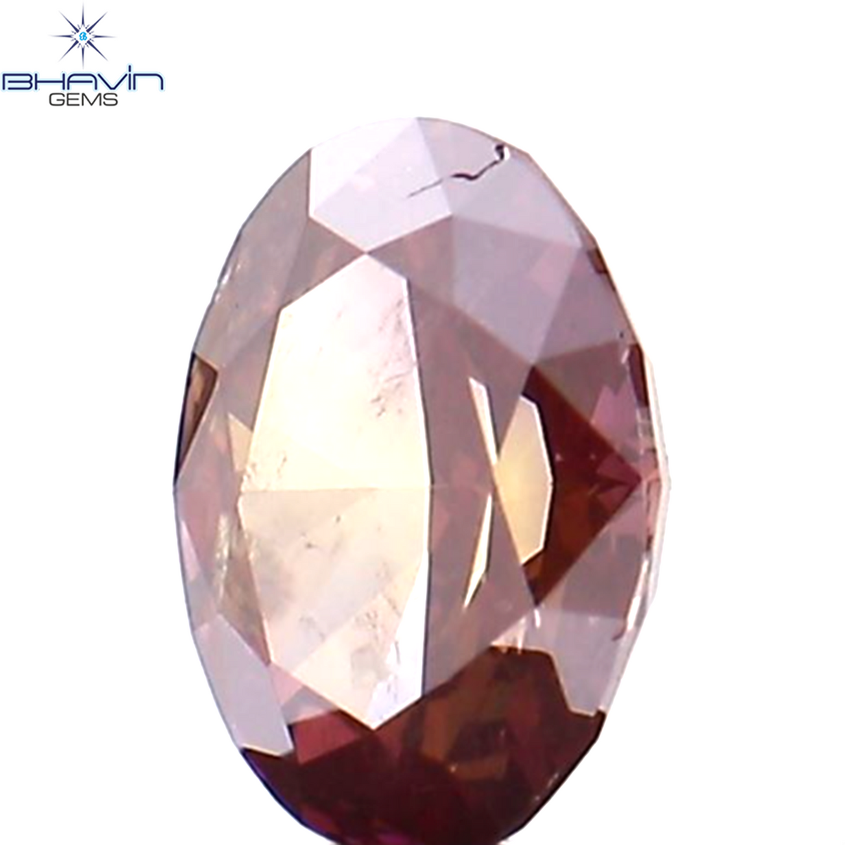 0.31 CT Natural Oval Diamond Enhanced Pink Color Clarity SI1 (4.78 MM)