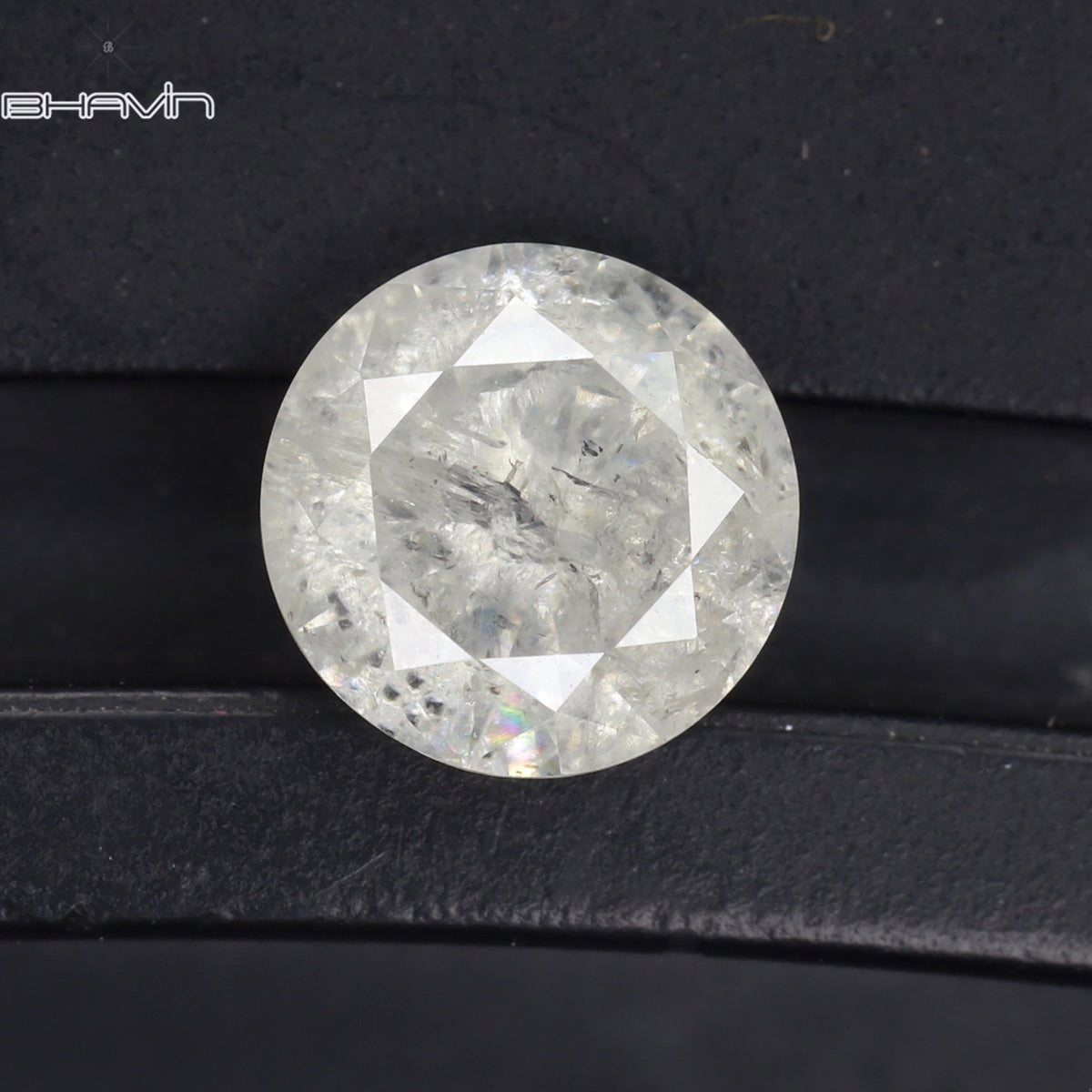 0.53 CT ラウンド シェイプ ナチュラル ダイヤモンド ホワイト カラー I3 クラリティ (5.15 MM)