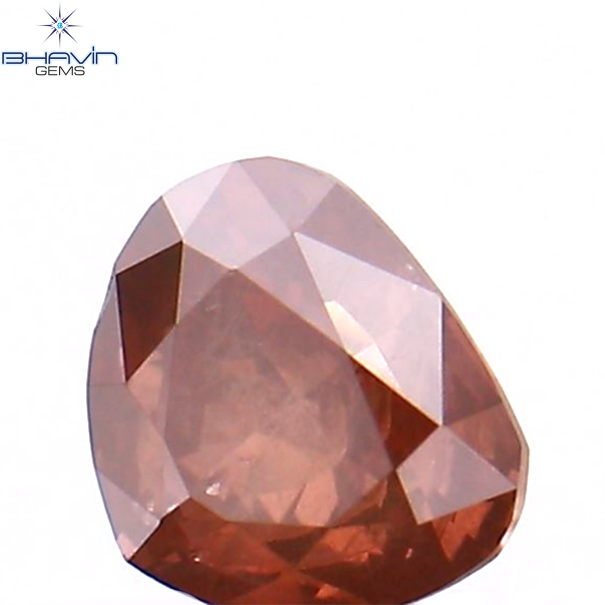 0.15 CT ハートシェイプ エンハンスト ピンク カラー ナチュラル ルース ダイヤモンド SI1 クラリティ (3.55 MM)