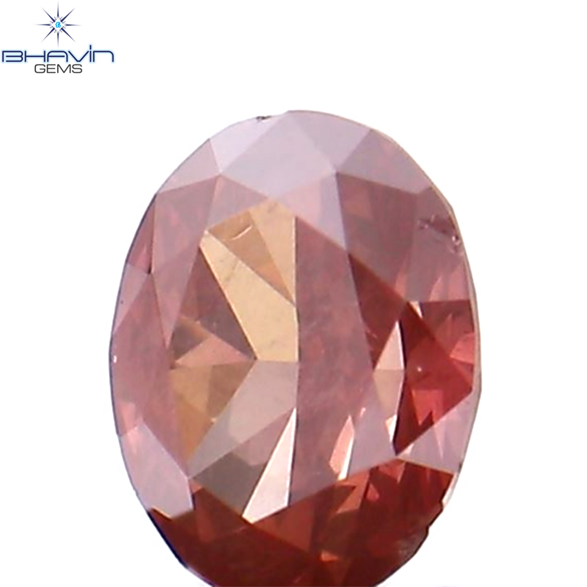 0.17 CT Natural Oval Diamond Enhanced Pink Color Clarity SI1 (3.81 MM)