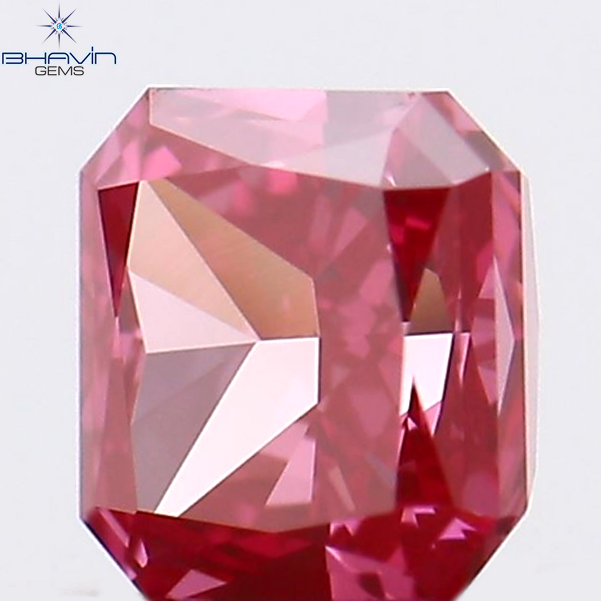 0.18 CT Natural Radiant Diamond Enhanced Pink Color Clarity VS1 (3.08 MM)