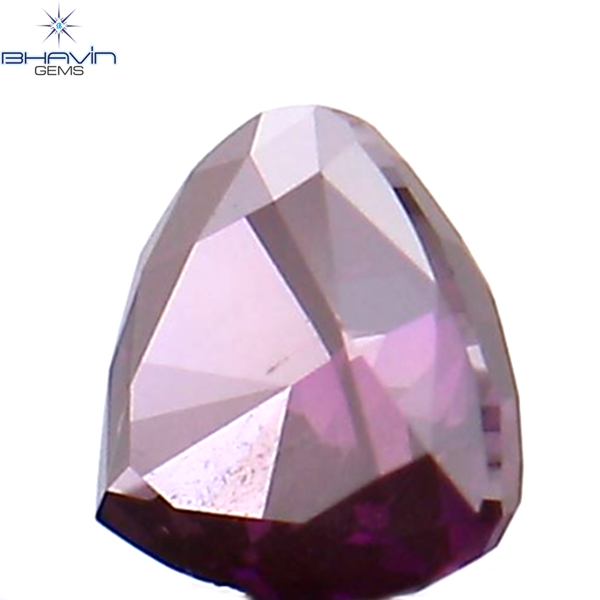 0.11 CT Natural Heart Diamond Enhanced Pink Color Clarity VS2 (2.95 MM)