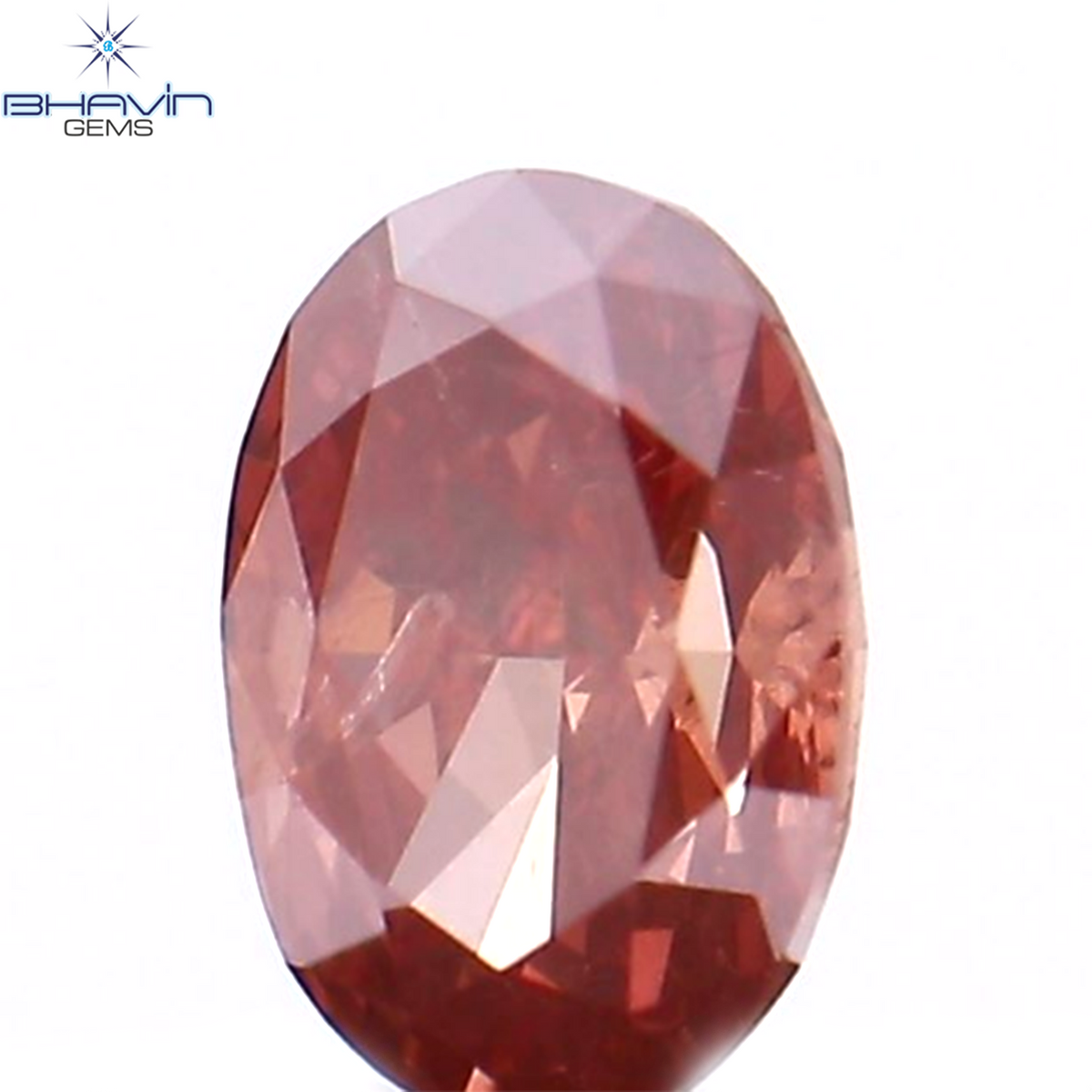 0.19 CT Natural Oval Diamond Enhanced Pink Color Clarity SI1 (4.16 MM)